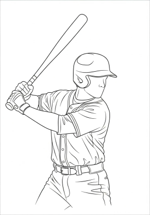 A dynamic scene featuring a baseball player wearing a traditional baseball jersey, swinging a bat ready to hit, with emphasis on the jersey's design and details.