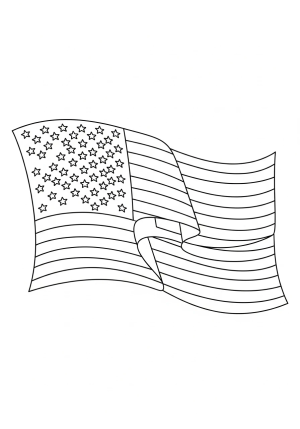 An artistic rendition of the USA flag featuring a waving effect with detailed star and stripe patterns