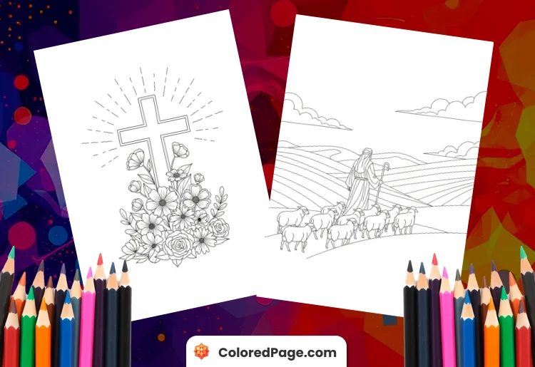 Adult Christian Coloring Pages [Free PDF Printables]