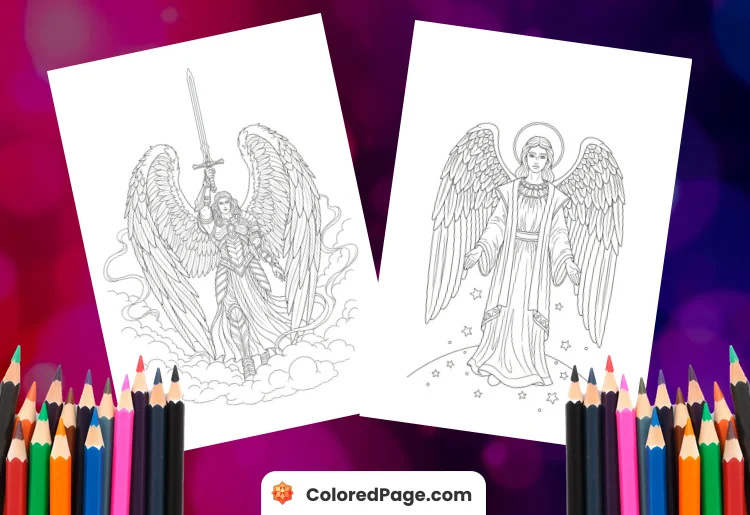 archangel coloring pages