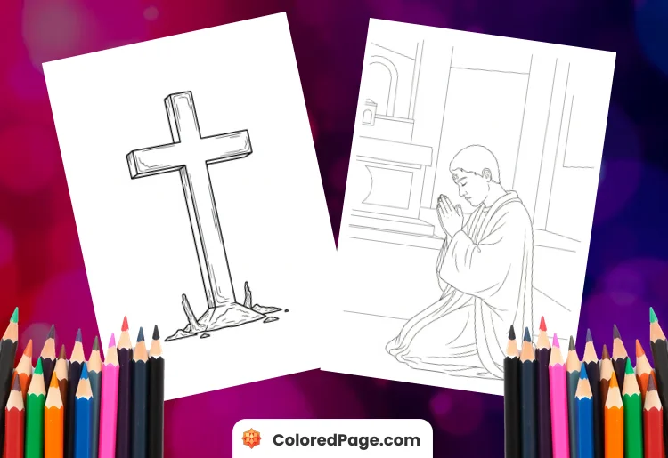 Ash Wednesday Coloring Page Free Printable [Free PDF Printables]