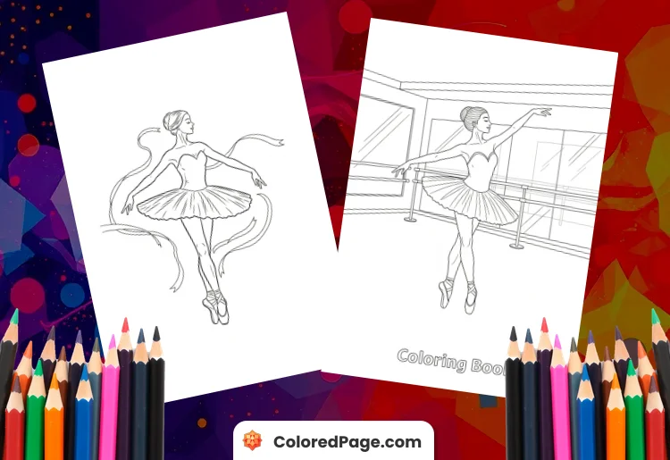 ballerina printable coloring pages