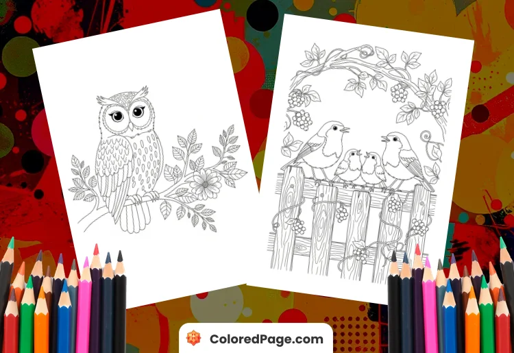 bird coloring pages