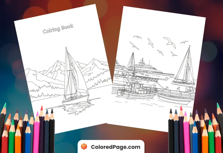 Boating Coloring Pages [Free PDF Printables]