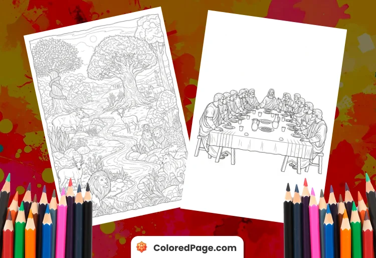 Books of the Bible Coloring Pages [Free PDF Printables]