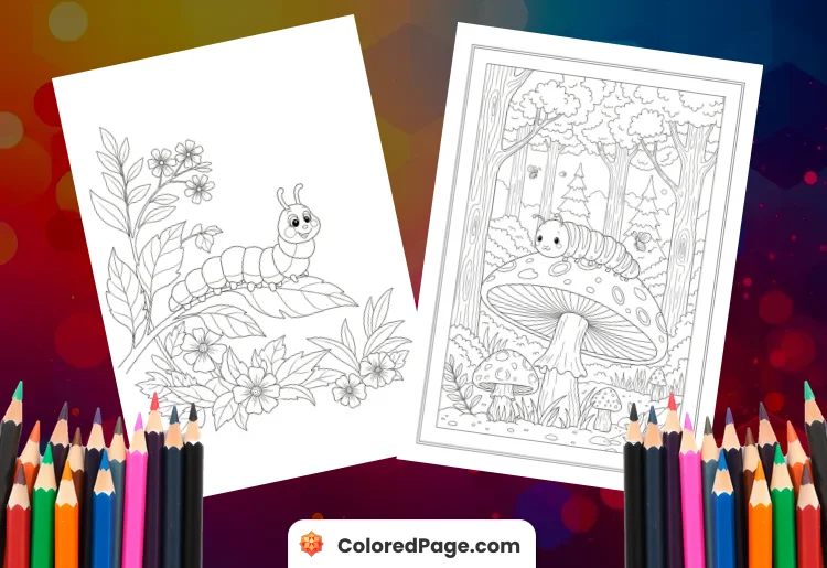 Caterpillar Coloring Pages [Free PDF Printables]