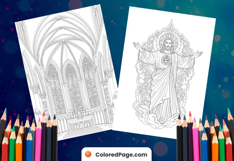 Catholic Coloring Pages for Adults [Free PDF Printables]