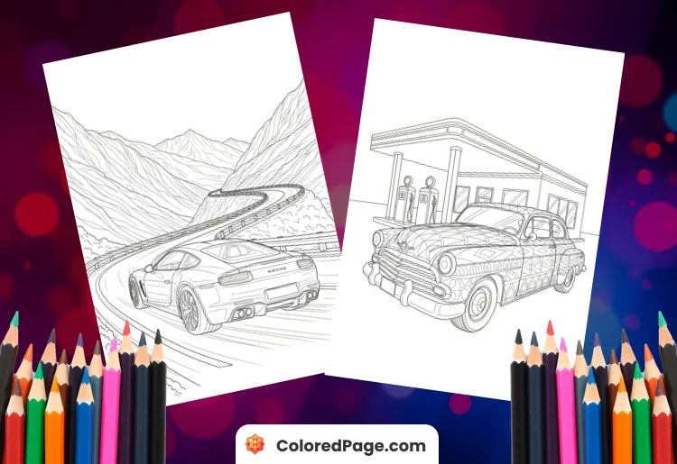 coloring pages cars