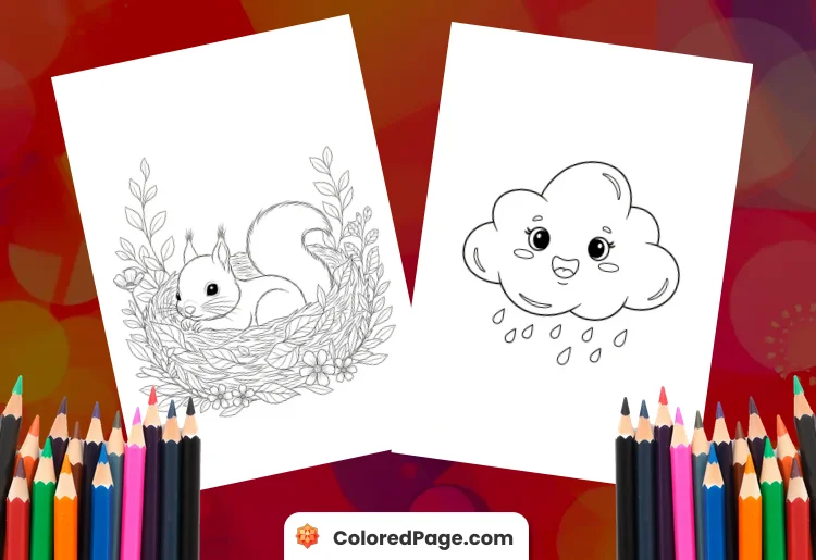 coloring pages cute
