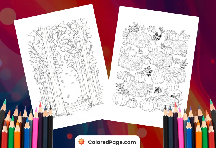 coloring pages for fall