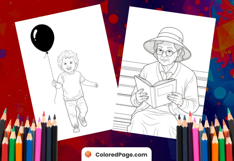 Coloring Pages of People [Free PDF Printables]