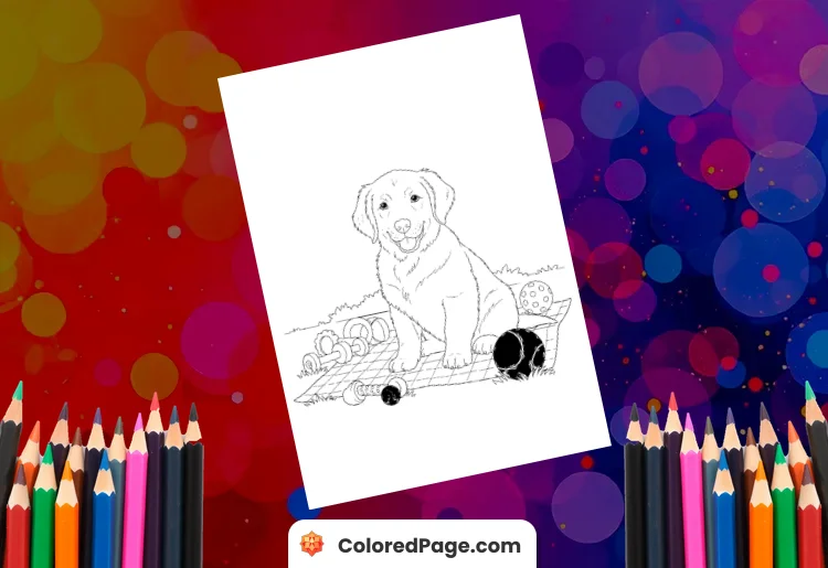 coloring pages puppies