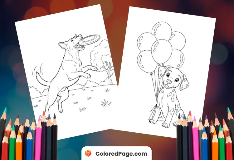 Dog Coloring Pages [Free PDF Printables]