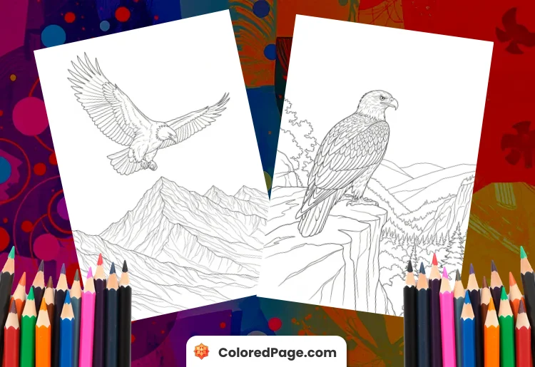 Eagle Coloring Pages [Free PDF Printables]