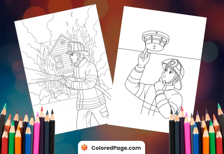 Fire Safety Coloring Pages [Free PDF Printables]