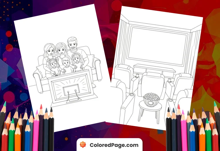 Home Movie Coloring Pages [Free PDF Printables]