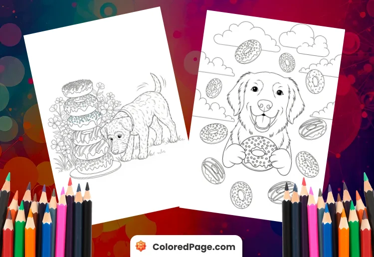 If You Give a Dog a Donut Coloring Page [Free PDF Printables]