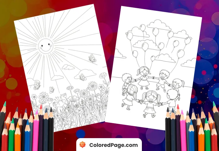 Joy Coloring Page [Free PDF Printables]