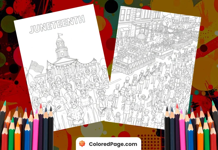 Juneteenth Coloring Pages [Free PDF Printables]