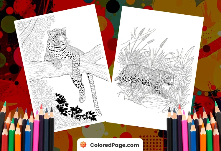 Leopard Coloring Page [Free PDF Printables]