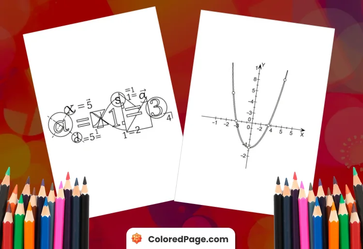 math coloring pages middle school