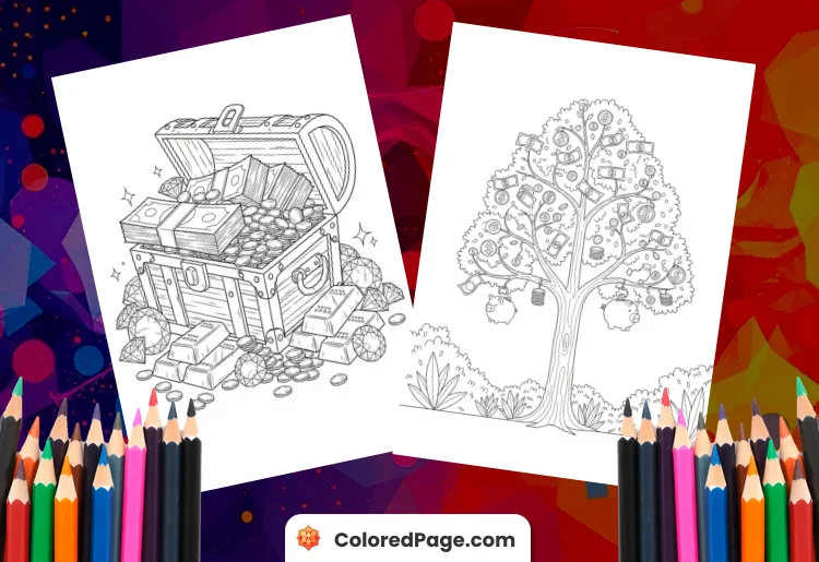 Money Coloring Pages [Free PDF Printables]