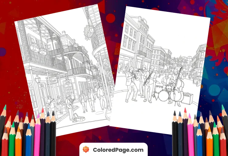 new orleans coloring pages