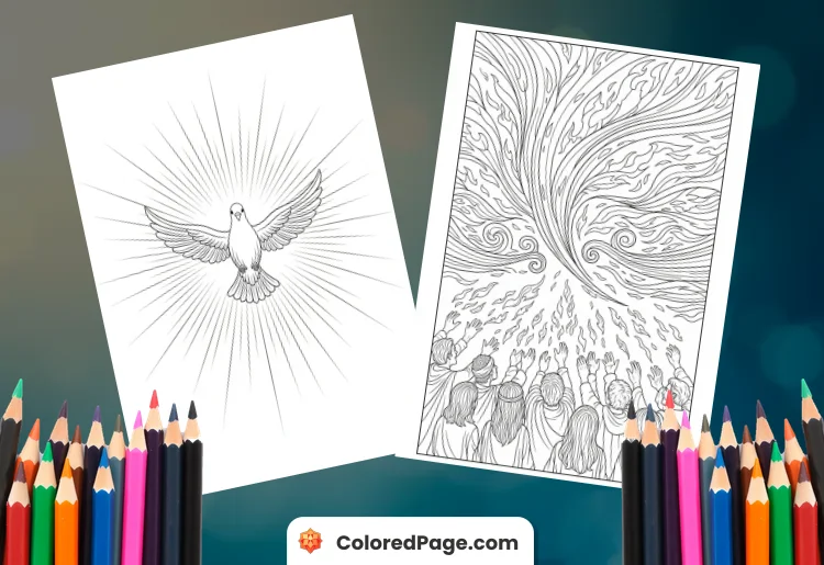 Pentecost Coloring Page [Free PDF Printables]