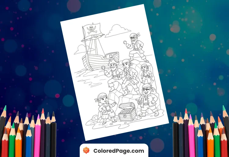 pirate coloring pages