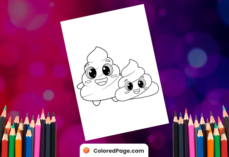 poop coloring pages