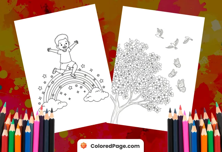 positive coloring pages