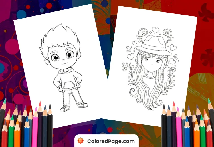printable avatar coloring pages