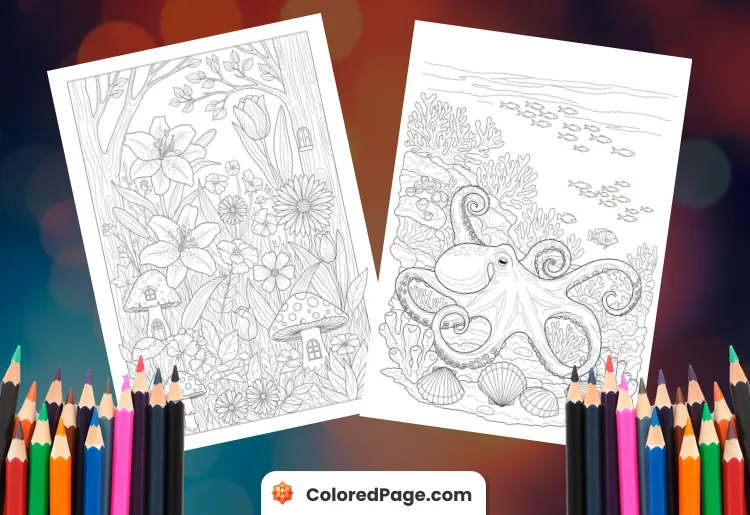 Printable Coloring Page [Free PDF Printables]