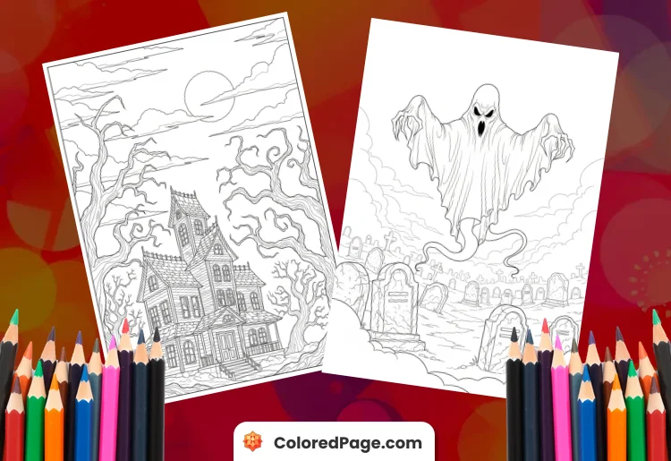 scary coloring pages