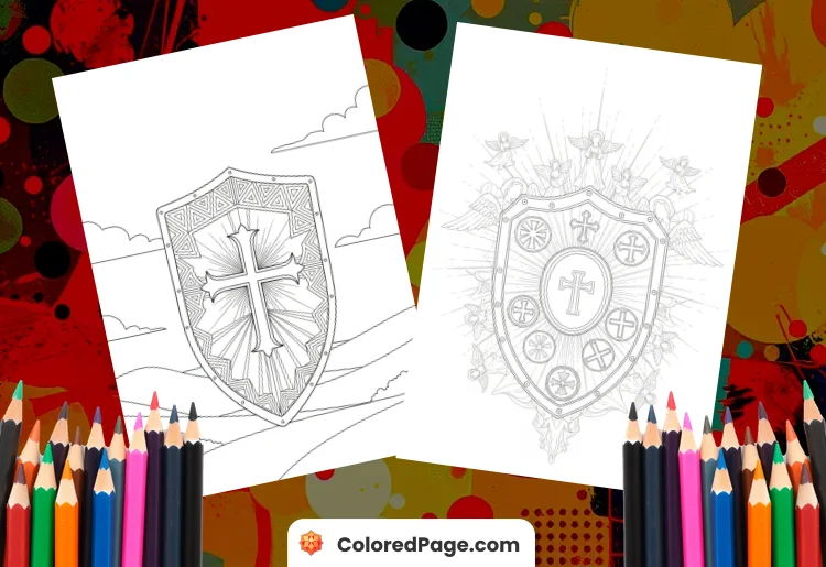 Shield of Faith Coloring Page [Free PDF Printables]