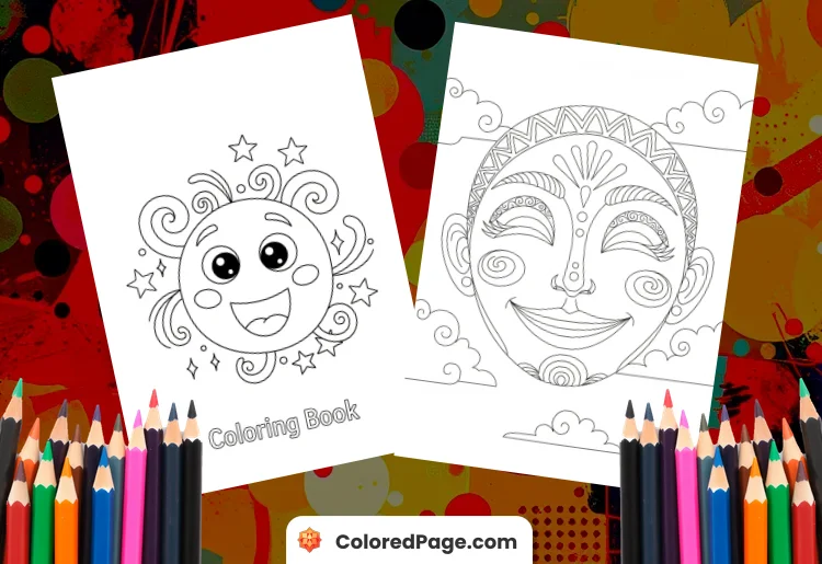 Smiley Face Coloring Page [Free PDF Printables]