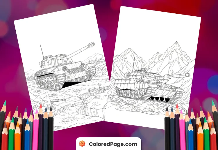 Tank Coloring Pages [Free PDF Printables]