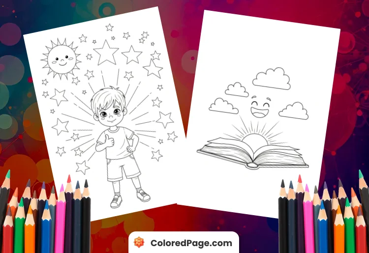 testing motivation coloring pages