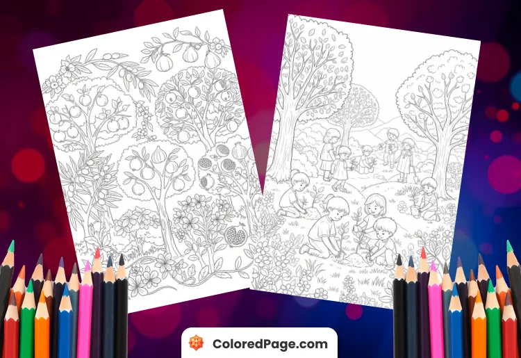 Tu B'shvat Coloring Pages [Free PDF Printables]