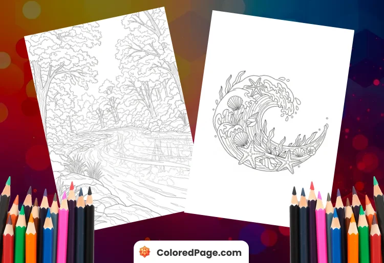 water coloring pages