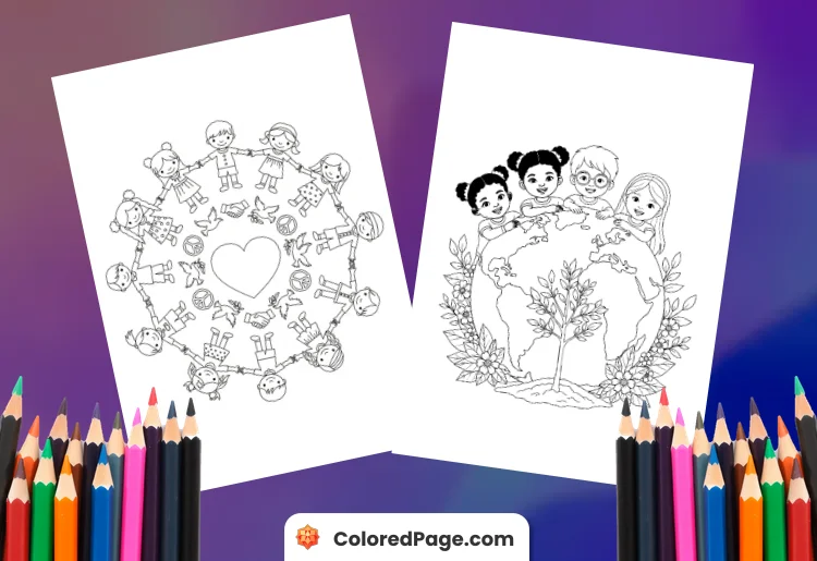 World Kindness Day Coloring Pages [Free PDF Printables]